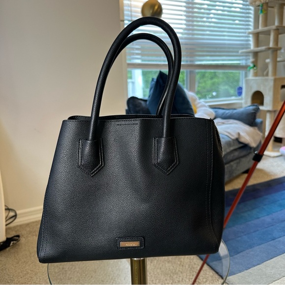 Aldo Handbags - Aldo Vegan Leather Top Handle/Crossbody Purse in Black